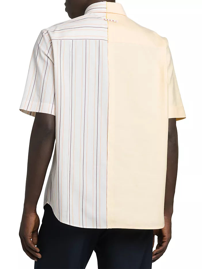 Marni Striped Poplin Shirt Ivory