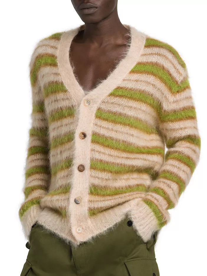 Marni V-Neck Mohair Cardigan