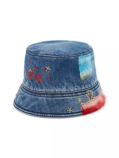 Marni Blue Denim Bucket Hat
