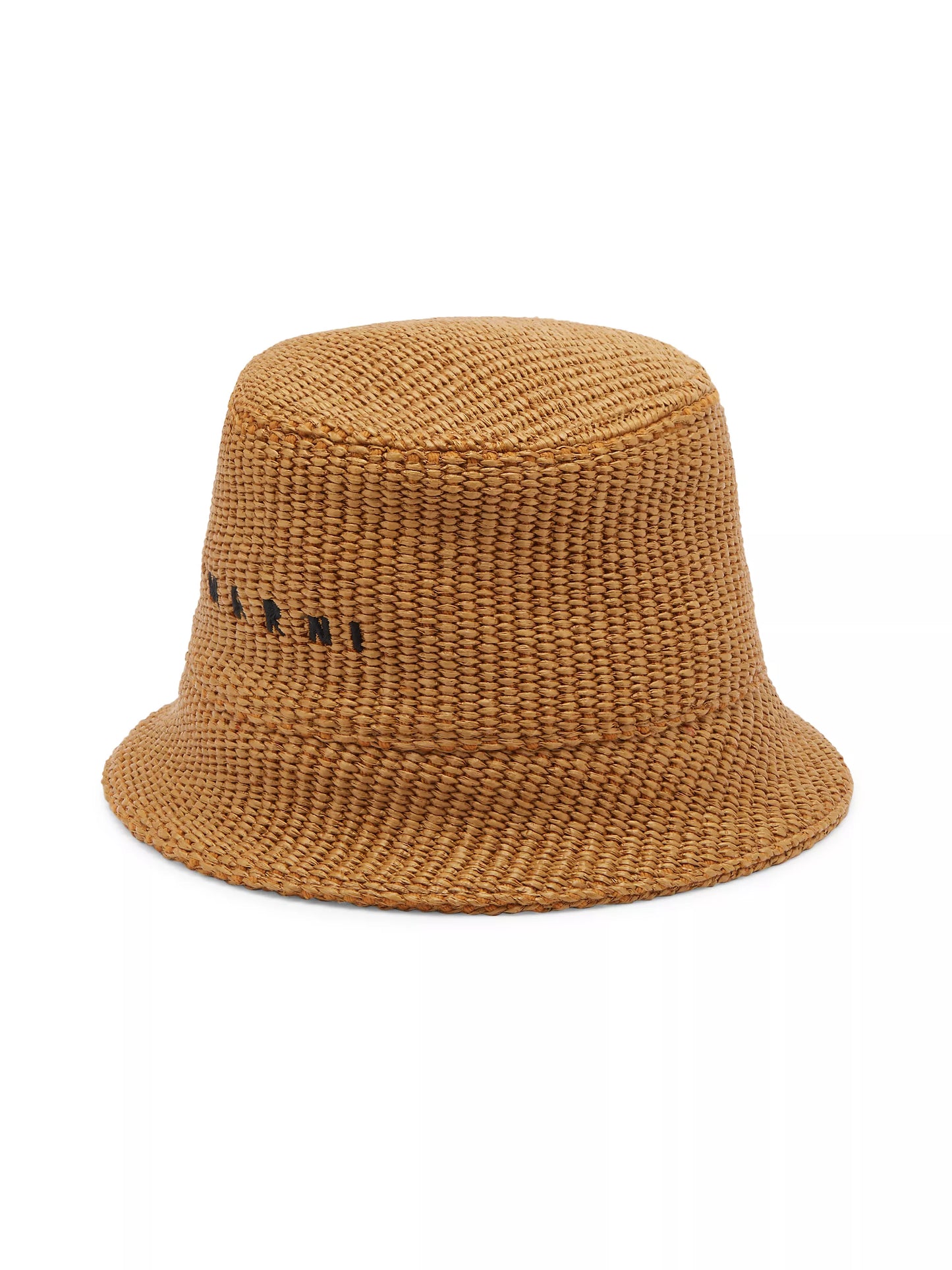 Marni Rafia Bucket Hat Caramel