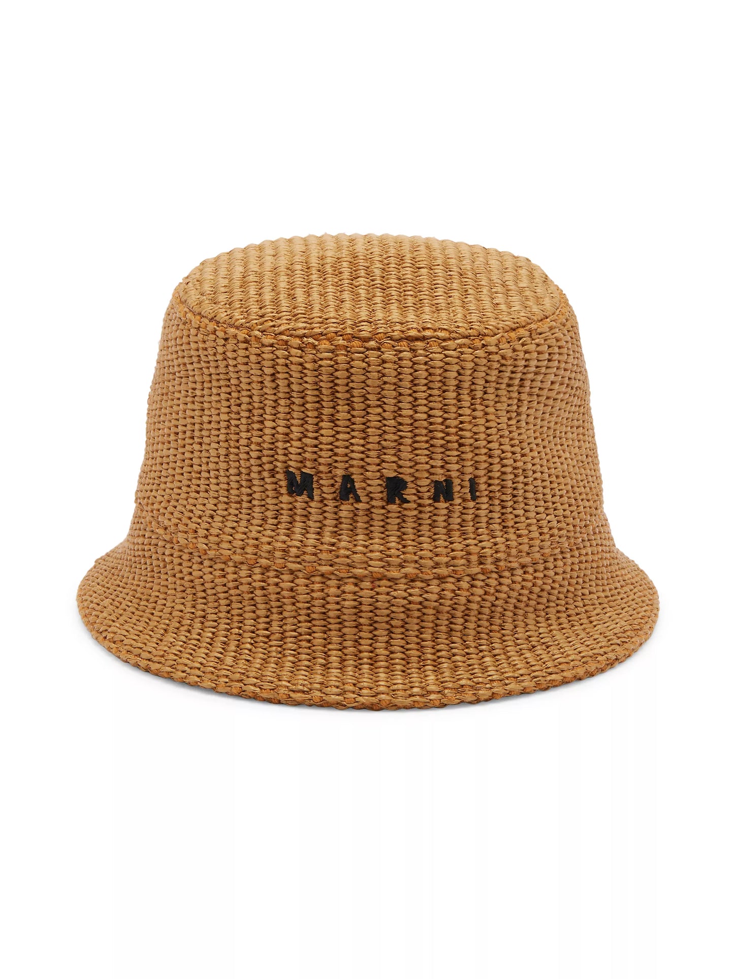 Marni Rafia Bucket Hat Caramel