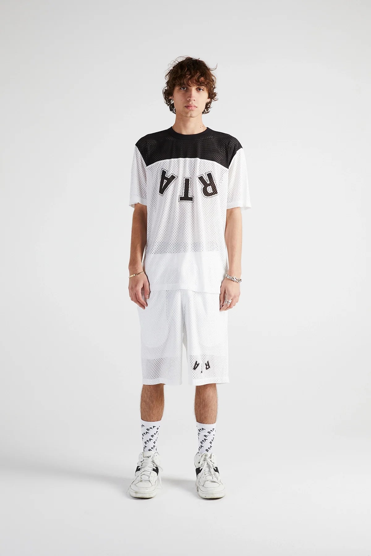 RtA Short Sleeve Mesh Yoke Tee