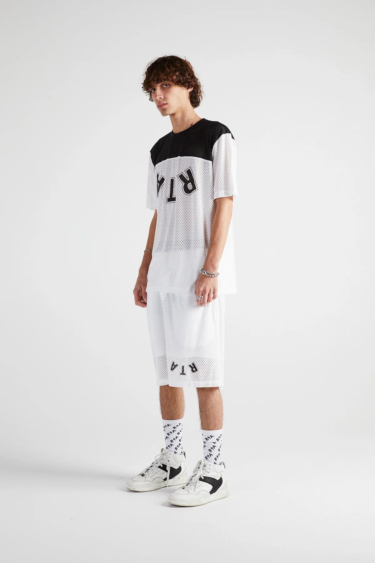 RtA Short Sleeve Mesh Yoke Tee