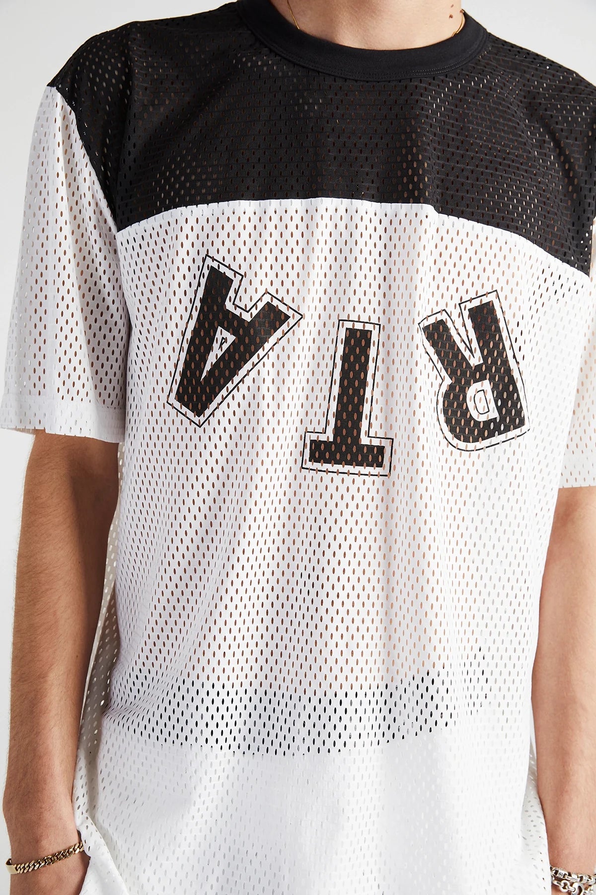 RtA Short Sleeve Mesh Yoke Tee