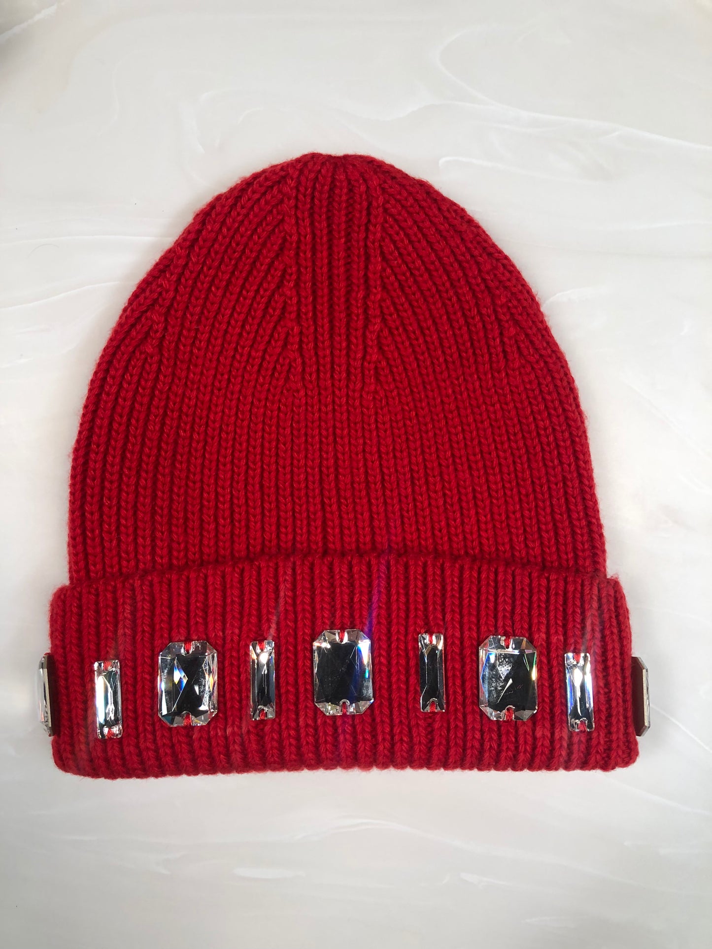 OSM Louis Crown Beanie Red