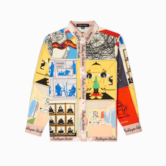 KidSuper Printed Satin Shirt