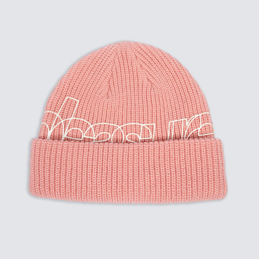 Pleasures Outline Beanie Pink