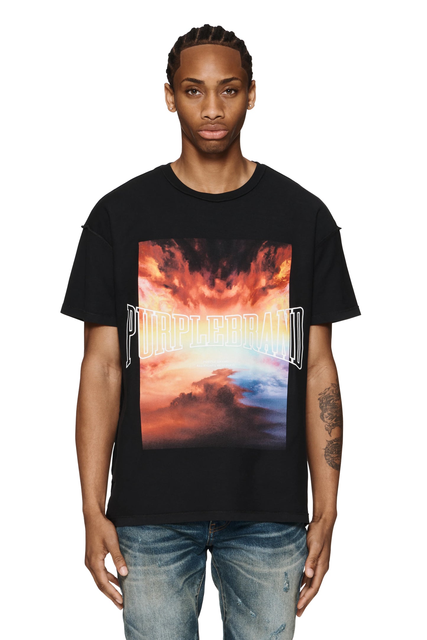 Purple Brand Fire In The Sky Shirt